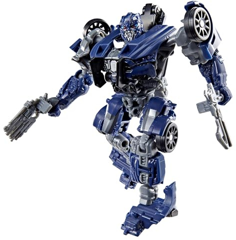 Transformers Studio Series The Last Knight Barricade, omvandlingsbar Deluxe Class-actionfigur på 11 cm, robotleksaker för barn från 8 år | Transformers Studio Series 15 cm actionfigur lyxig klass (2026 Wave 1) – barrikad