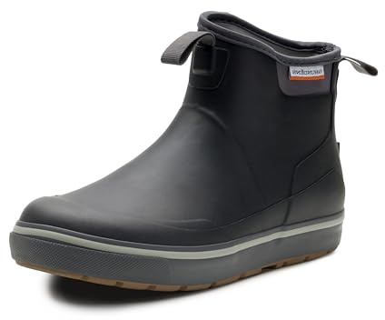 Grundéns Men's Deck-Boss Ankle Boot - Waterproof, Black, 12