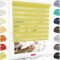 Schuette® Rollo ohne Bohren & mit Bohren 2in1 ● Tag & Nacht Doppelrollo Kollektion: Sour Lime (Gelb) ● 45 x 130 cm (Breite x Höhe) ● Suprafix Klemmrollo = Klemmfix 2.0 ● 60s Montage mit Video