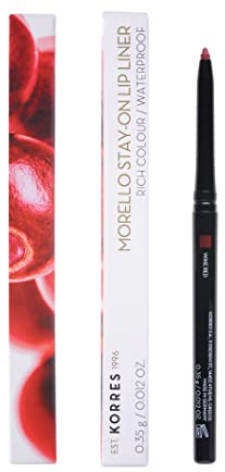 KORRES Morello Mechanical Lipliner Wine Red, matt, wasserfester & präziser Lip Liner für perfekt definierte Lippen, vegan & tierversuchsfrei, 3,5 g