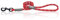 HugglePets Reflective Rope Dog Lead - Red (107cm x 1.2cm) High Visibility Weatherproof Lead for Dogs with Reflective Stitching & Easy-to-Attach Metal Swivel Trigger.