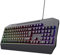 Trust Gaming GXT 836 Evocx Gaming Keyboard UK Layout, Membrane Keys, 78% Recycled Plastics, RGB LED Illumination, 12 Media Keys, Anti-Ghosting, Spill Resistant Wired USB Keyboard PC Laptop - Black
