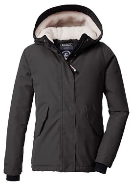 killtec Bambine e ragazze Giacca funzionale/giacca da esterno con cappuccio KOW 235 GRLS JCKT, dunkelstein, 140, 43592-000