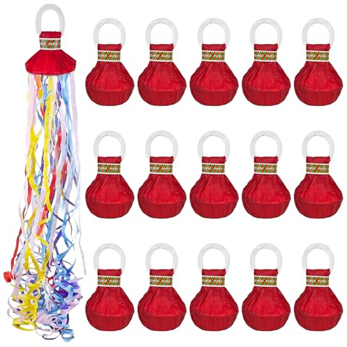 YUUTIAL 15 Pièces Serpentins Multicolore, Lancer Serpentins, Serpentins en Papier à Lancer pour Le Réveillon du Nouvel an, Anniversaire, Mariage, Fête