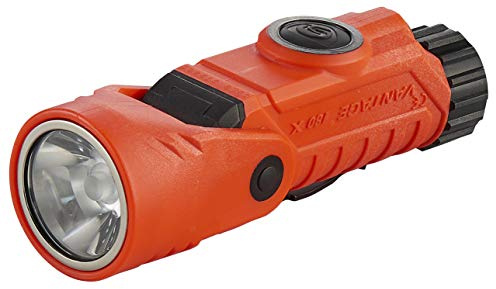 Streamlight 88901 Vantage 180 X Helmet Mounted and Right Angle Firefighter Flashlight with Helmet Bracket, Orange