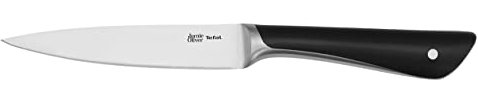 Tefal Jamie Oliver Universalmesser 12 cm, hohe Schneideleistung, Küchenmesser mit unverwechselbarem Design, widerstandsfähige und langlebige Klingen, Edelstahl, schwarz, K2670955