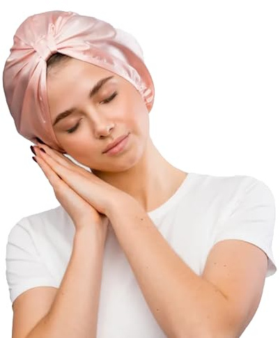 Glov Bonnet de Nuit Satin pour Cheveux Bouclés Bonnet en Soie Protection Frizz Confort Hydratation Universel Accessoire de Nuit Élégant
