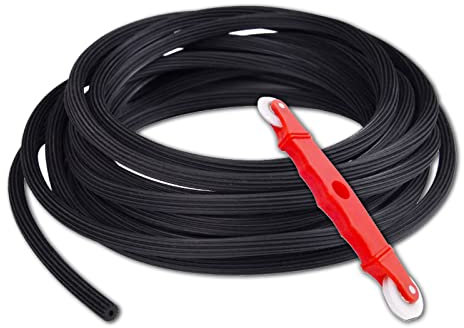 Werkzeug Einzieher Einroller Insektenschutz Keder Doppelrad als Fliegengitter Insektenschutz für Fliegengitter Tür - Breite 4,5mm, Länge 30m