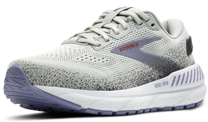 Brooks Women’s Ariel GTS 24 Supportive Running & Walking Shoe - Mercury/Ebony/Sweet Lavender - 10 Wide