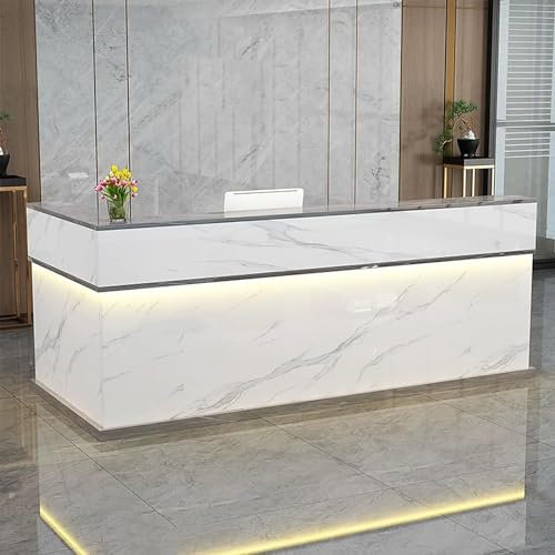 LCBDYLR Rezeption Stationen Gegentabelle L-Form-Kassierer Checkout Schalter Einfacher Und Moderner Schönheitssalon, Convenience Store -Schalter 140x60x100cm E-Right