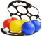 Boccia Kugeln Bunt Petanque Set 6 Kugeln Boccia Spiel Outdoor Dreifarbig Französisches Boulespiel, Geeignet für den Außenbereich im Garten, Multiplayer