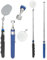 SmartyFix Teleskopinspektionsspiegel und Teleskopmagnetstab, Maximale Länge 69 cm, Inspektionsspiegel Teleskopspiegel,Geocaching Zubehör,Faltbarer Einziehbarer Runder