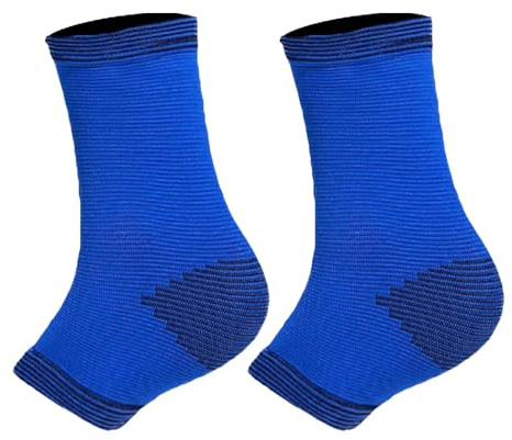KQFCAZRE Protezione per Caviglia E Polso per Tutori per Bambini, Manicotto Elastico di Supporto per Basket, MMA, Calcio, Blu