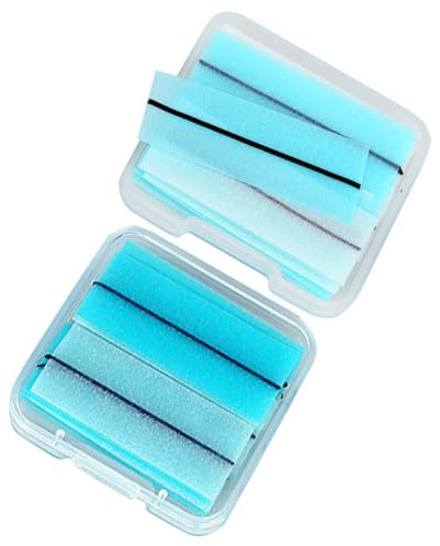 GALPADA Strisce Adesive per Ciglia Autoadesive Blu in Gelatina, 2 Scatole da 80 Strisce per Sostituzione Ciglia, Applicazione Facile e Veloce senza Colla per Trucco Quotidiano