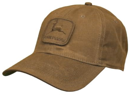 John Deere Workwear Waxed Canvas Hat W/Patch, Brown