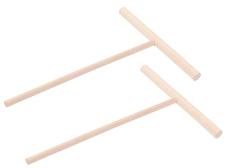 MOLUCKFU 2pcs Wooden Crepe Spreader Dough Distributor Essential Baking Tool for Making Pancakes