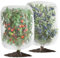 2 Pack Insect Bird Barrier Netting Mesh with Drawstring,2.6 * 3.3Inch Plant Netting Cover Bag,Garden Bug Netting Plant Cover,Tomato Protective Cover Fruits Tree Blueberry Bush Netting Cover