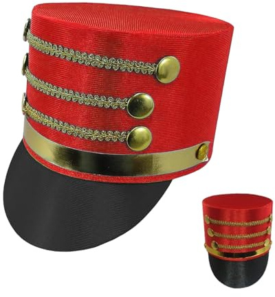 Generico Cappello | Cappello Accessorio per Travestimenti e Cosplay | Accessorio Cosplay Soldatino | per Spettacoli Teatrali Natale Carnevale Halloween Raduni Familiari Sfilate