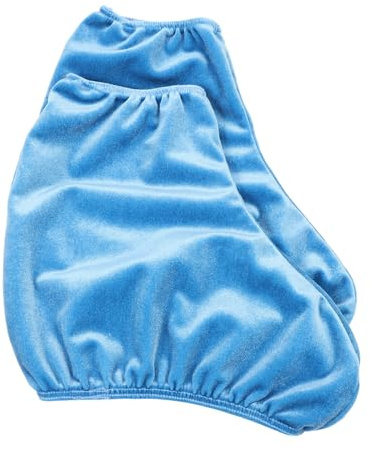 TOGEVAL Fundas para Patines de Hielo 1 Par Color Azul Claro Talla L Cubrezapatos de Poliéster Resistentes al Desgaste para Patinaje Artístico y Uso Viaje