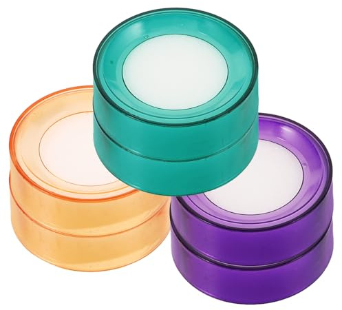 HYTROVE Humidificateur Doigt Mousse Lot de 6 Pièces pour Comptage et Manipulation de Billets en Environnement Professionnel Couleur Aléatoire