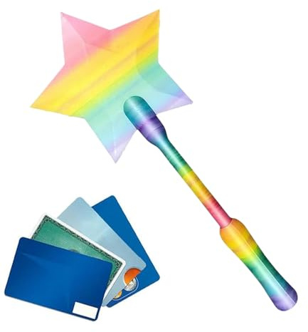 Daooibpa Kreditkortspö | 3D-tryckta stavkranar att betala, StarMagic-stavar kontaktlös betalkortshållare, 3D-tryckta kreditkort magiska trollstavar för barn tonåringar vuxna cosplay magiker artister