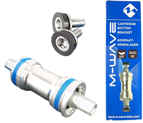 M-Wave Unisex-Adult Carousel BB BSA SQ Kompakt Innenlager, Silber/Blau
