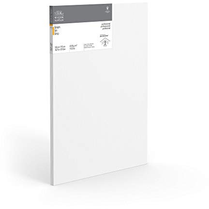 Winsor & Newton 6204001 Professional Keilrahmen aus Leinen, 465 g/m², 3-fach grundiert, mittlere Körnung, ideal für die Ölfarben und Acrylfarben - 100 x 100 cm 6204014 Weiß Extragroß