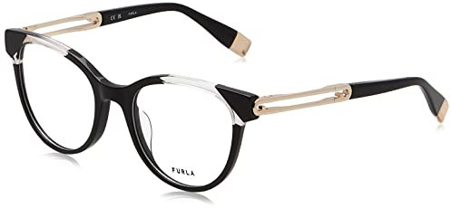 Furla Unisex VFU672 Sunglasses, 0700 Nero Lucido, 36