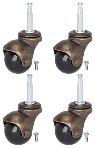 VINTORKY 4pcs Ball Casters Stem Caster Wheels Heavy Duty for Office Chair Sofa Cabinet Wheels