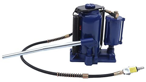 OUBUBY 20T Pneumatischer Hydraulischer Wagenheber, Stanzwagenheber Einstellbarer Pneumatischer Lufthydraulischer Flaschenwagenheber Trailer Maintenance Lift für Die Automobil Reparatur Industrie