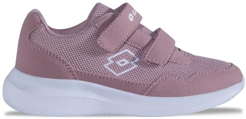 Lotto Connect VL K - Scarpe da Ginnastica Unisex per Bambini, Colore: Rosa/Bianco, 26 EU, Dk Rose White, 26 EU