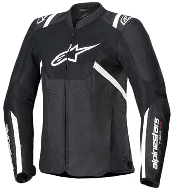 Alpinestars Stella T-Sps Air V2 Damen Motorrad Textiljacke, schwarz/weiß, M