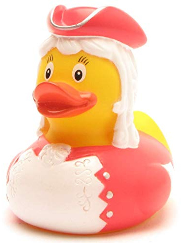 Duckshop I Badeente Funkenmariechen I Tanzmariechen Quietscheente I L: 8 cm I Quietscheentchen I Karneval I Fasching