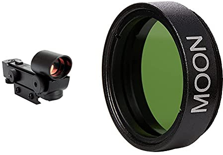 Celestron 51630 Star Telescope Finderscope - Black and 94119-A 1.25 Inch Moon Filter