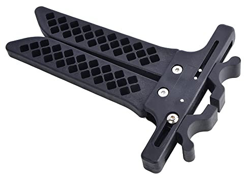 SHARROW Bogenschießen Bogenständer für Compoundbogen Kick Ständer Tragbare Faltbare Bogen Halter Seitenständer mit Wurfarme Schutz für Compound Recurve Bogen