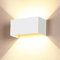24W LED Wandlampen Innen/Außen Auf und ab Einstellbarer Lichtstrahl Wandleuchte Warmweiß 3000K Außenwandleuchten LED IP65 Wasserdichte Wandleuchten Weiß