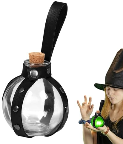 Glasbehållare - 250 ml apotekarflaskor, vätskeförvaringsflaskor | Transparent glasflaska med fodralspänne för konstnärlig dekoration,