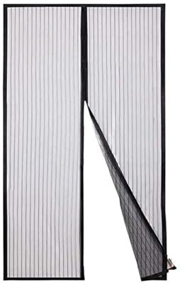 Puerta mosquitera，Cortina mosquitera， Mosquitera antiinsectos, cortina de partición de insectos, malla de verano for interiores, pantalla de puerta de cierre automático(90x210cm)