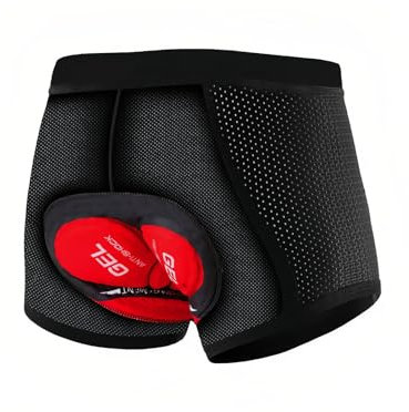 WVWMYM Fahrradhose Herren Gepolstert, Radlerhose Herren 5D Gepolstert Radunterhose Atmungsaktive Stoßfeste Schnelltrocknende Fahrradhosen für Fahrrad Motorrad Fahrradbekleidung (L, Schwarz)