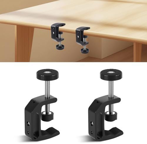 2 Stück C Klemme, Zwingen Klemmen, Trägerklemme, 0-60mm Einstellbar Tischklammern Klemmwerkzeuge, Tischzwinge für Schweißarbeiten, Tischler, Gebäude, Haushaltsmontage, Holzbearbeitung Heimwerken