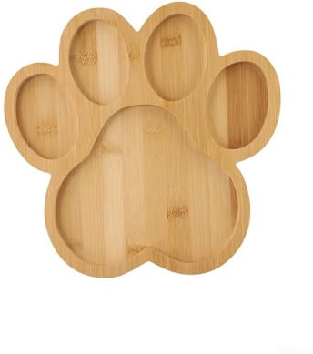 Planche à goûter en bois avec motif patte de chien mignon et pratique pour les rassemblements