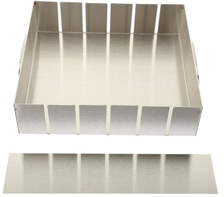 Toyvian Stampo per Torrone Superficie e Facile da Sformare in Acciaio Inossidabile Superficie per Gelatine e Torte da Forno o Negozio per Colazioni