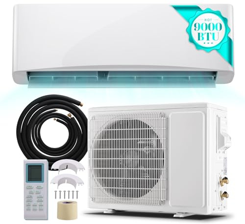 9000 BTU Mini Split Air Conditioner,17 SEER2 115V with Remote Control Home