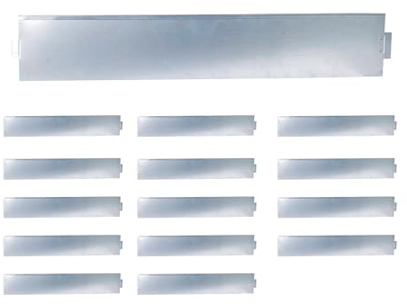 Relaxdays Borde Flexible para césped y parterres, Acero Plateado, 18 x 100 cm