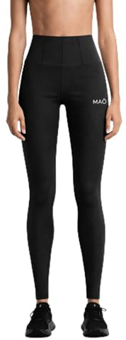 MAŌ Leggings Mujer Efecto Faja, Alta Compresión, Cintura Alta, Legging Push Up, Elástico 4 Direcciones, Mallas Fitness, Legging Deportivo (FR/ES, Letras, XL, Regular, Regular)