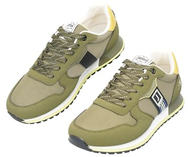 JOMIX Scarpe Sneakers Uomo Sneakers Sportive Casual Traspiranti Scarpe da Corsa Comode Leggere per Camminata Lavoro Tempo Libero MOS260467 (Verde Militare, 44)
