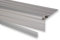 Trepsa Treppenkantenprofil Profil 1 mit Abschluss-Clip | Aluminium eloxiert (1300 mm, Silber)
