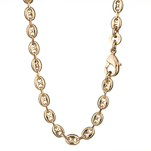 NKlaus 60cm Ankerkette Messing Vergoldet elegante Halskette Breite: 4,0mm Collier 11g schwer 5056