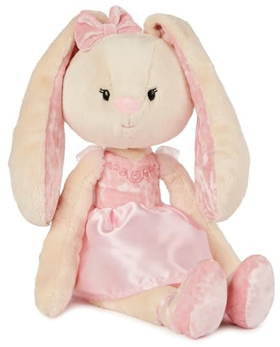 GUND Take-Along Friends Plush, Curtsy Ballerina Bunny, Bunny Stuffed Animal for Ages 1 and Up, Pink, 15
