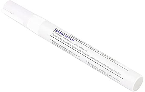 Penna per Vernice per Pneumatici, 1 Pz Matita per Auto Professionale Impermeabile Penna per Vernice per Pneumatici Pennarelli per Pneumatici Marcatore per Pneumatici (Bianco)